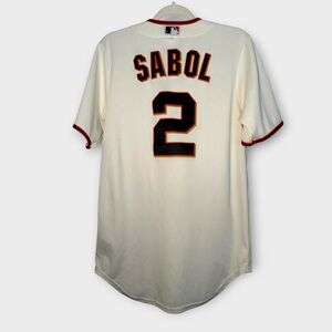 GUC Giants Black Sabol Off-White Textured Jersey